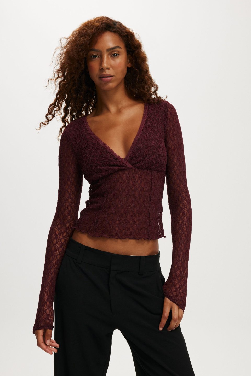 Zali V Cross Over Long Sleeve