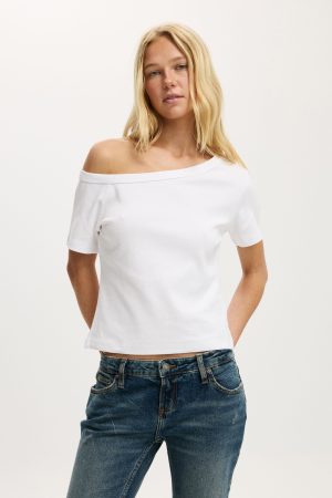 Arlie Asymmetric Short Sleeve