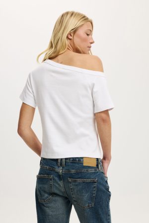 Arlie Asymmetric Short Sleeve