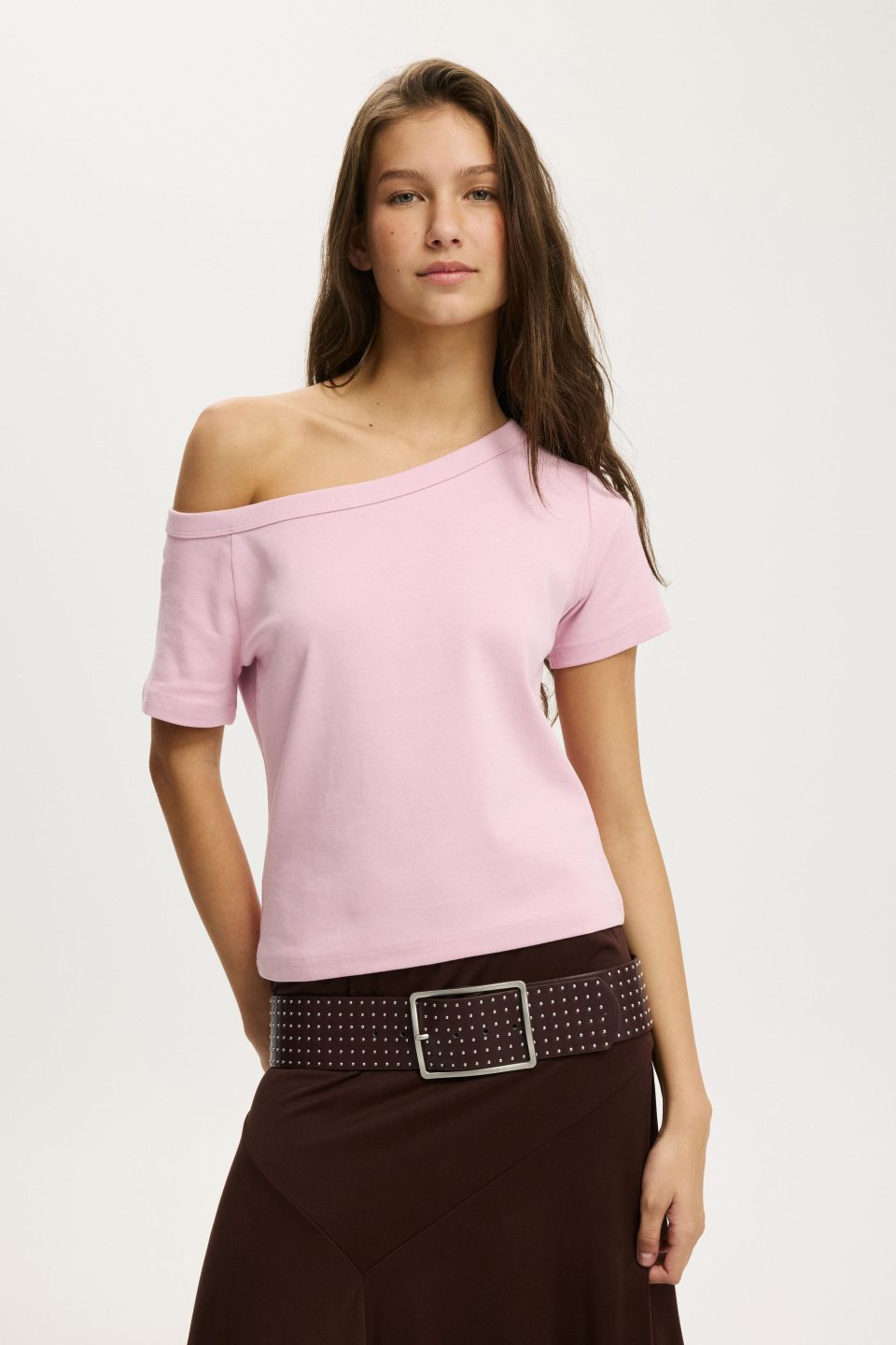 Arlie Asymmetric Short Sleeve