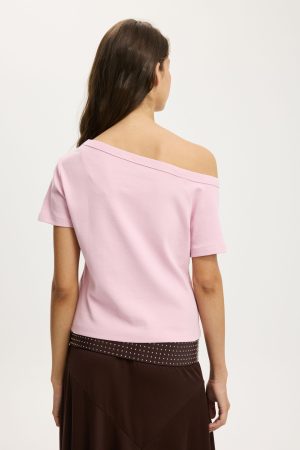 Arlie Asymmetric Short Sleeve