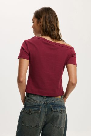 Arlie Asymmetric Short Sleeve