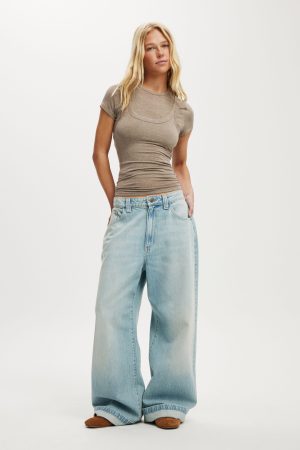 Sheer Layer Crew Short Sleeve