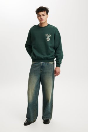 Box Fit Graphic Crew Sweater