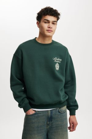 Box Fit Graphic Crew Sweater