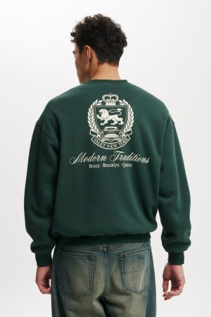 Box Fit Graphic Crew Sweater