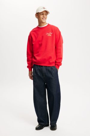 Box Fit Graphic Crew Sweater