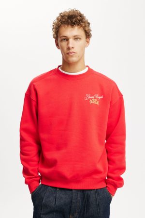 Box Fit Graphic Crew Sweater