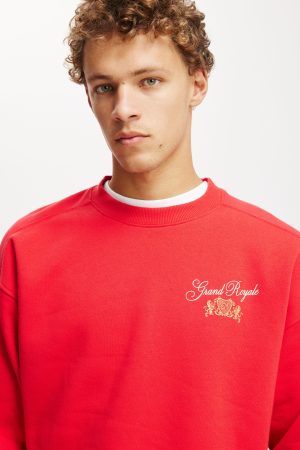 Box Fit Graphic Crew Sweater