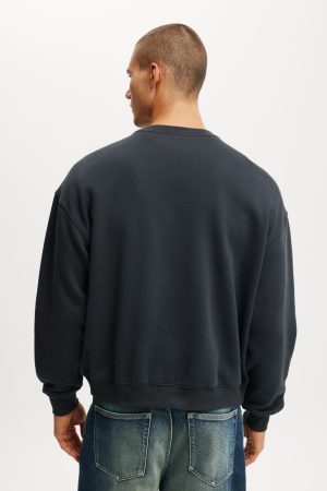 Box Fit Graphic Crew Sweater