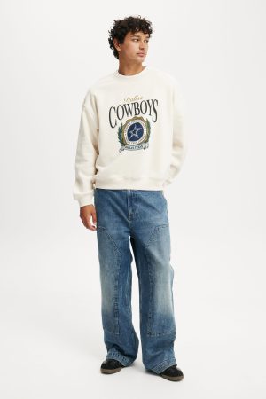 NFL Dallas Cowboys Box Fit Crew Sweater
