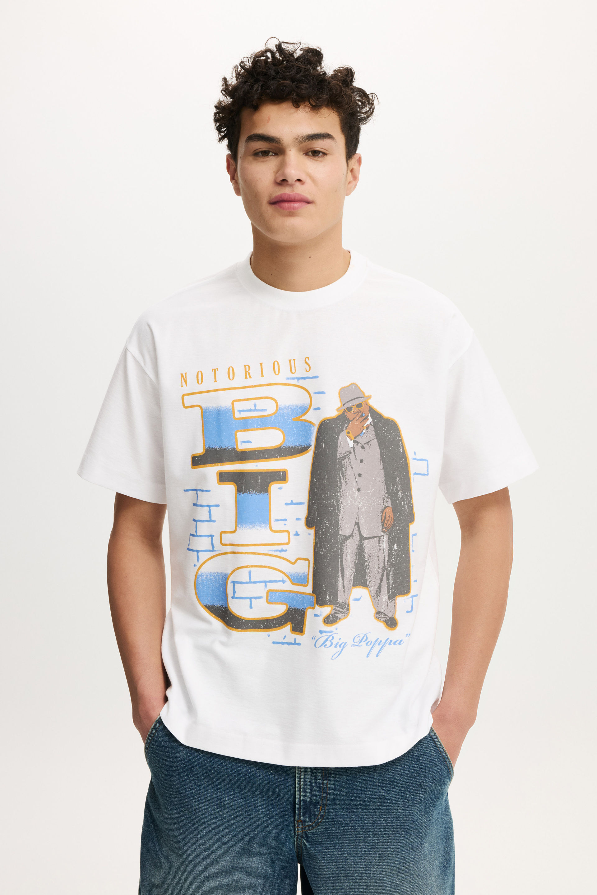 Biggie Smalls Box Fit Music T-Shirt