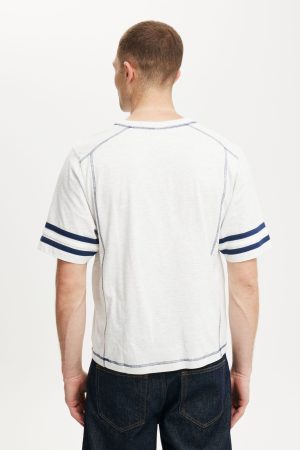Cropped Fit Panel T-Shirt