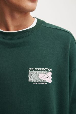 Tylah Saunders Box Fit Crew Sweater