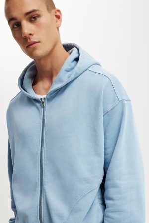 Cropped Zip Up Hoodie