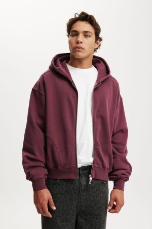 Cropped Zip Up Hoodie