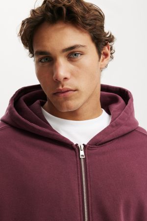 Cropped Zip Up Hoodie