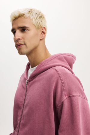 Cropped Zip Up Hoodie