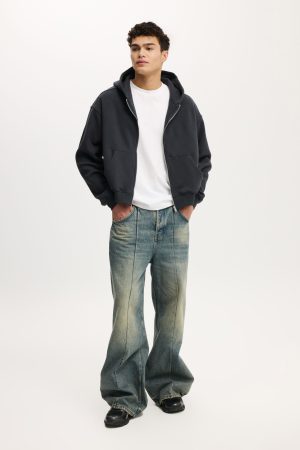 Cropped Zip Up Hoodie