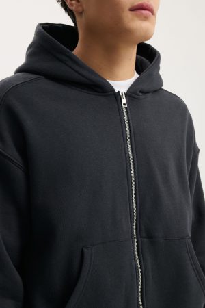 Cropped Zip Up Hoodie