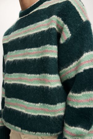 Box Fit Fuzzy Crew Knit