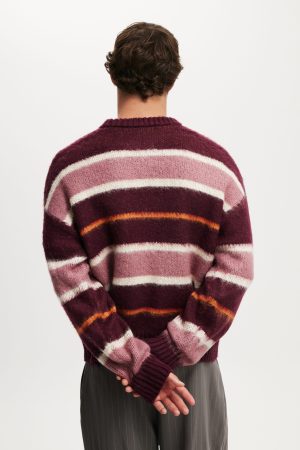Box Fit Fuzzy Crew Knit