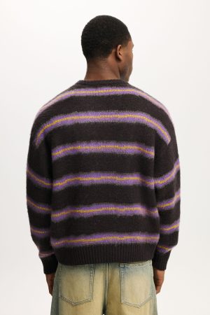 Box Fit Fuzzy Crew Knit