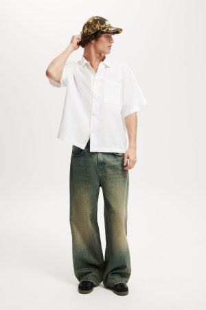 Eli Linen Blend Short Sleeve Shirt