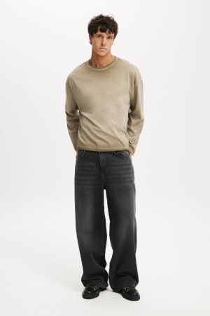 Relaxed Fit Y2k Long Sleeve