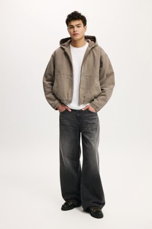 Cropped Hooded Bomber