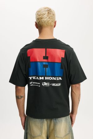 Cropped Fit Honda X Jt Racing T-Shirt