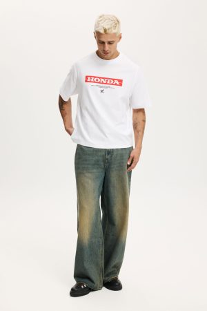 Cropped Fit Honda X Jt Racing T-Shirt