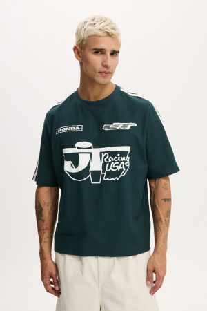 Cropped Fit Honda X Jt Racing T-Shirt