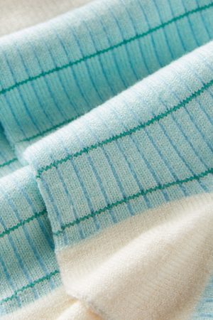 Grid Pattern Crew Sock