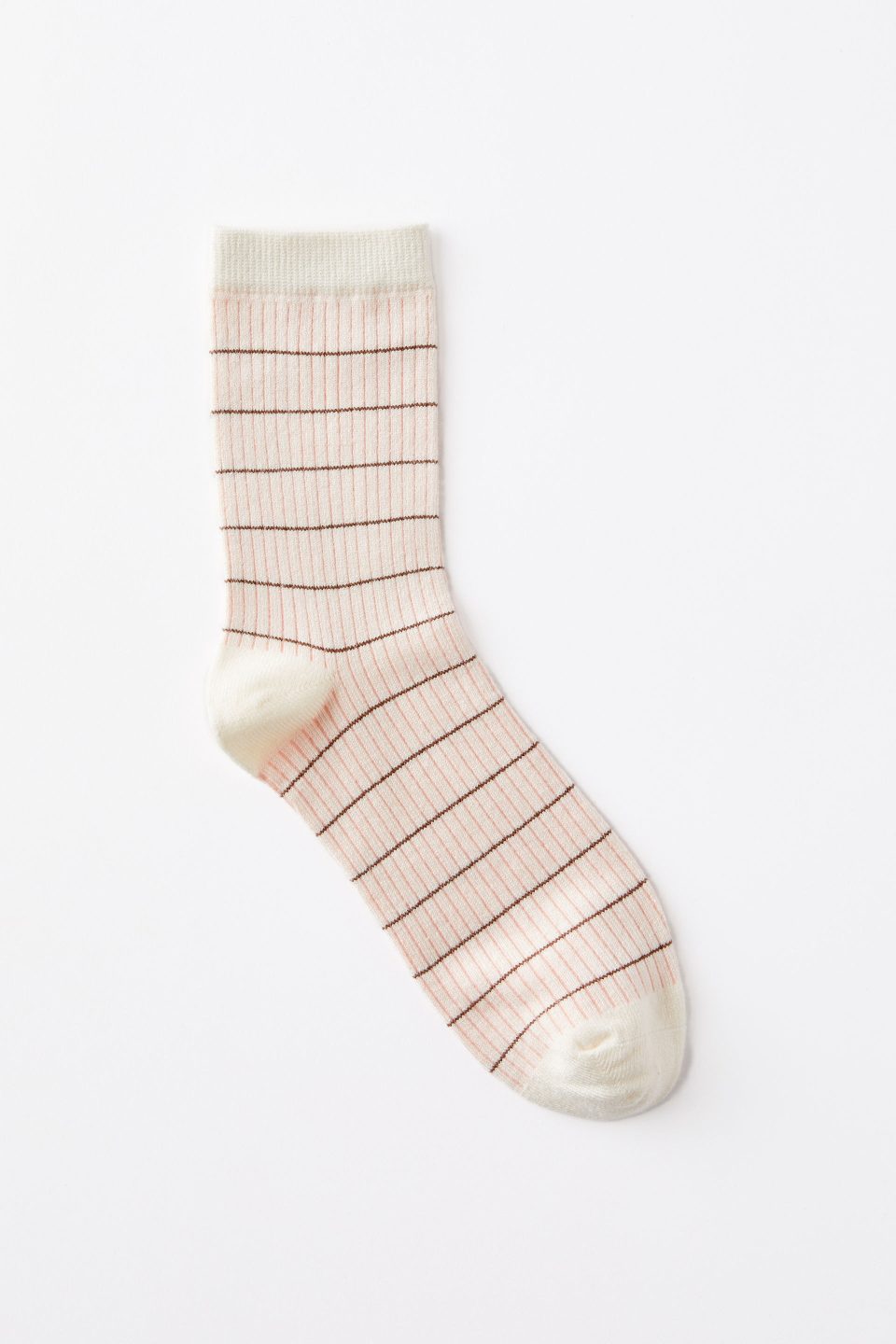 Grid Pattern Crew Sock