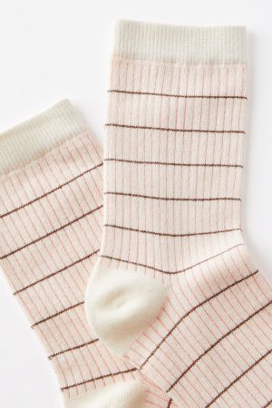 Grid Pattern Crew Sock
