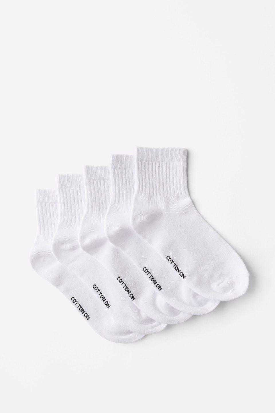 5Pk Quarter Crew Sock