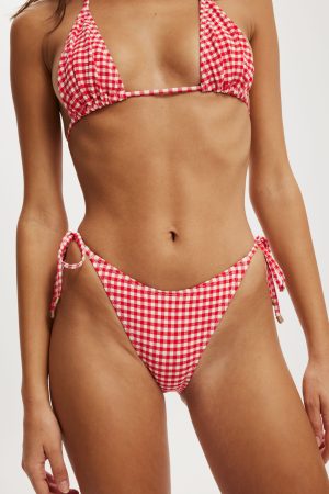 Fixed Tie Side Brazilian Bikini Bottom