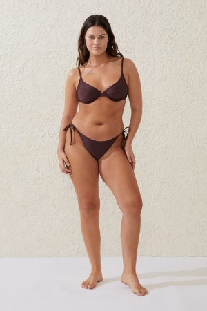 Fixed Tie Side Brazilian Bikini Bottom