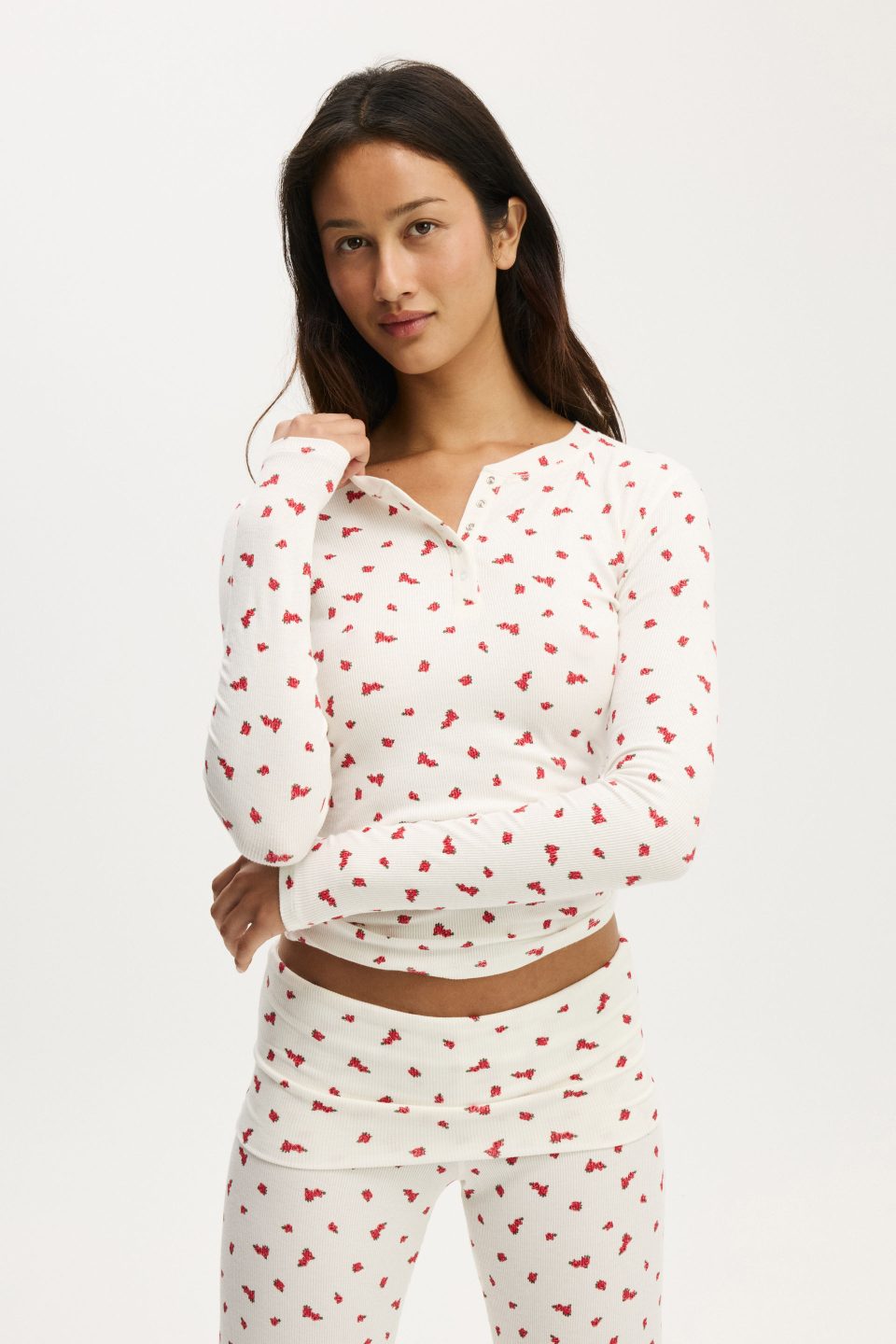 Sleep Recovery Henley Long Sleeve