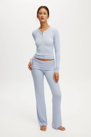 Sleep Recovery Henley Long Sleeve