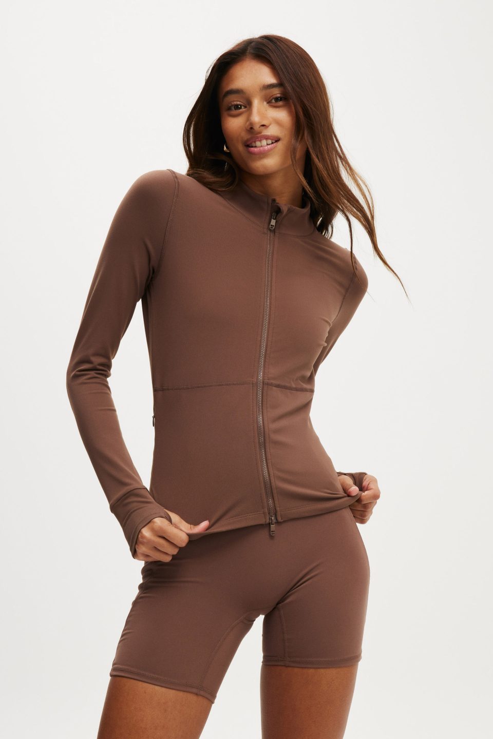 Active Core Zip Through Long Sleeve