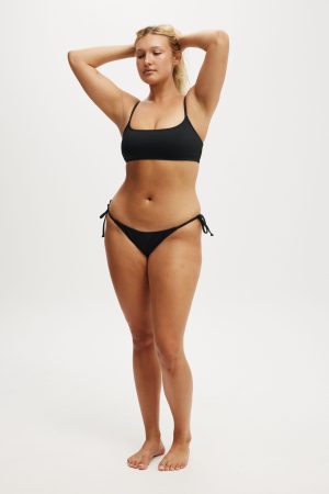 Straight Neck Crop Bikini Top