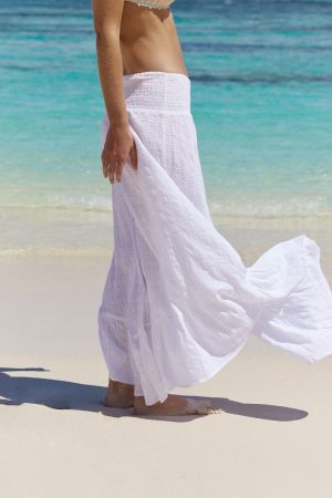 Hanky Hem Beach Maxi Skirt
