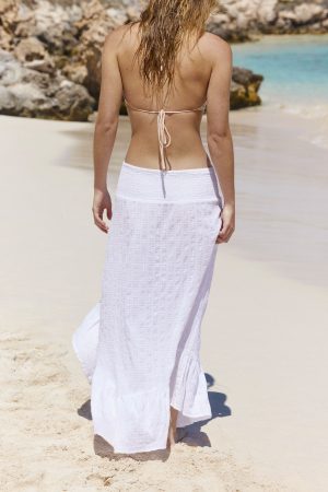 Hanky Hem Beach Maxi Skirt