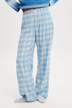 Flannel Wide Leg Pant