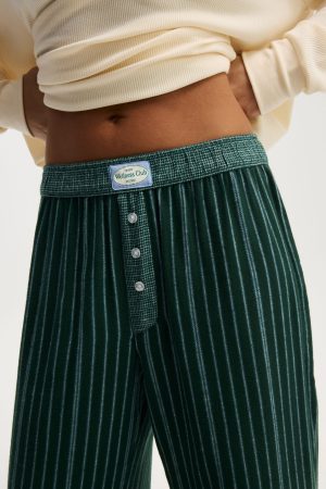 Flannel Wide Leg Pant