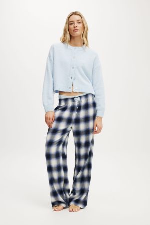Flannel Wide Leg Pant