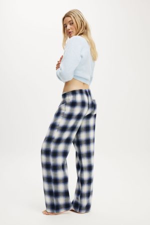 Flannel Wide Leg Pant