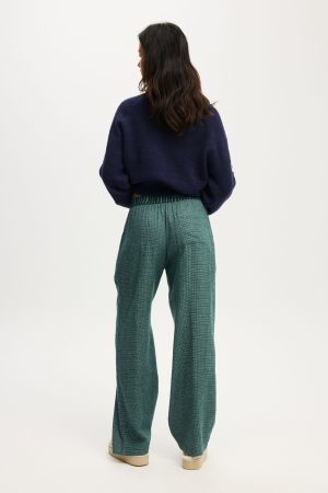 Flannel Wide Leg Pant